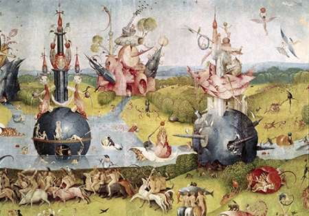 Garden of Earthly Delights , Detail Center Panel Poster Print by Hieronymus Bosch